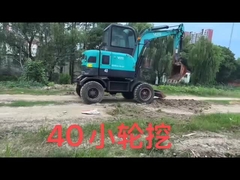 Used Vote Mini 4 ton wheel excavator