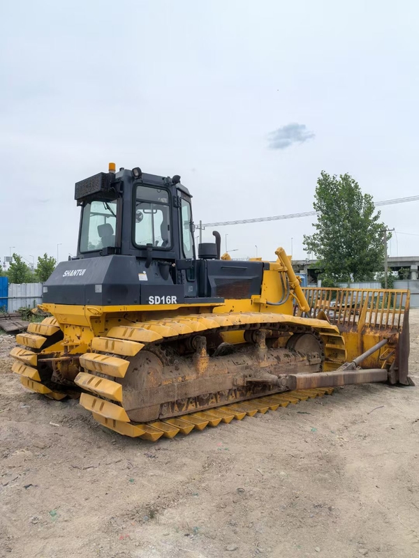 Used Shantui SD16R Crawler Bulldozer Versatile and Durable for Earthmoving and Construction Operations