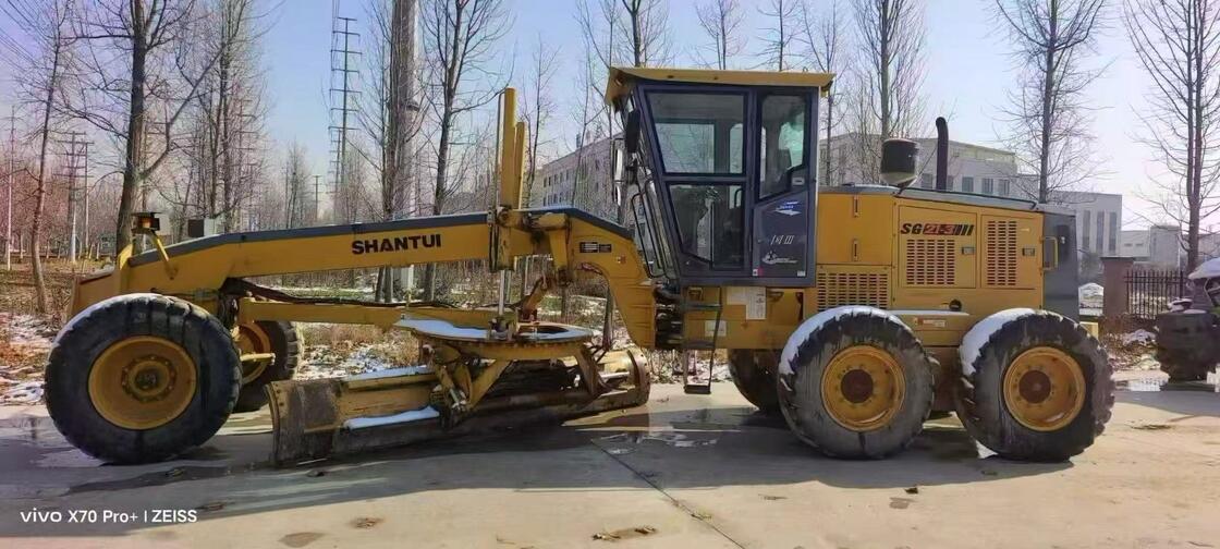 Used Shantui SG21-3 Motor Grader Heavy Duty Construction Equipment for Precise Earthmoving and Material Handling Tasks on Various Worksites