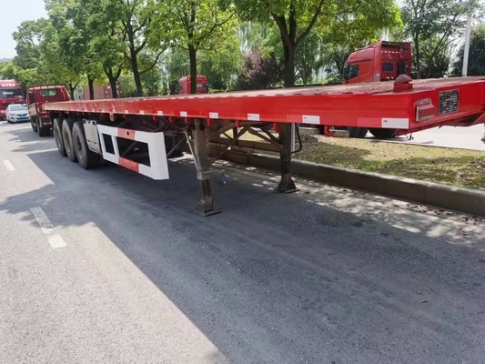 30000kg-40000kg Used Flatbed Semi Trailer 30-40 Tons Used Trailers
