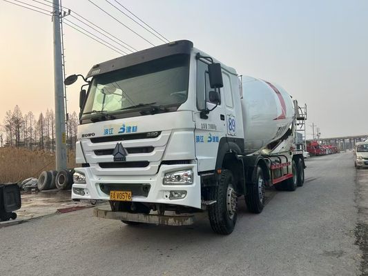 WD615.47 Used Cement Mixer Truck Howo 8x4 380HP Used Mixer Trucks For Sale